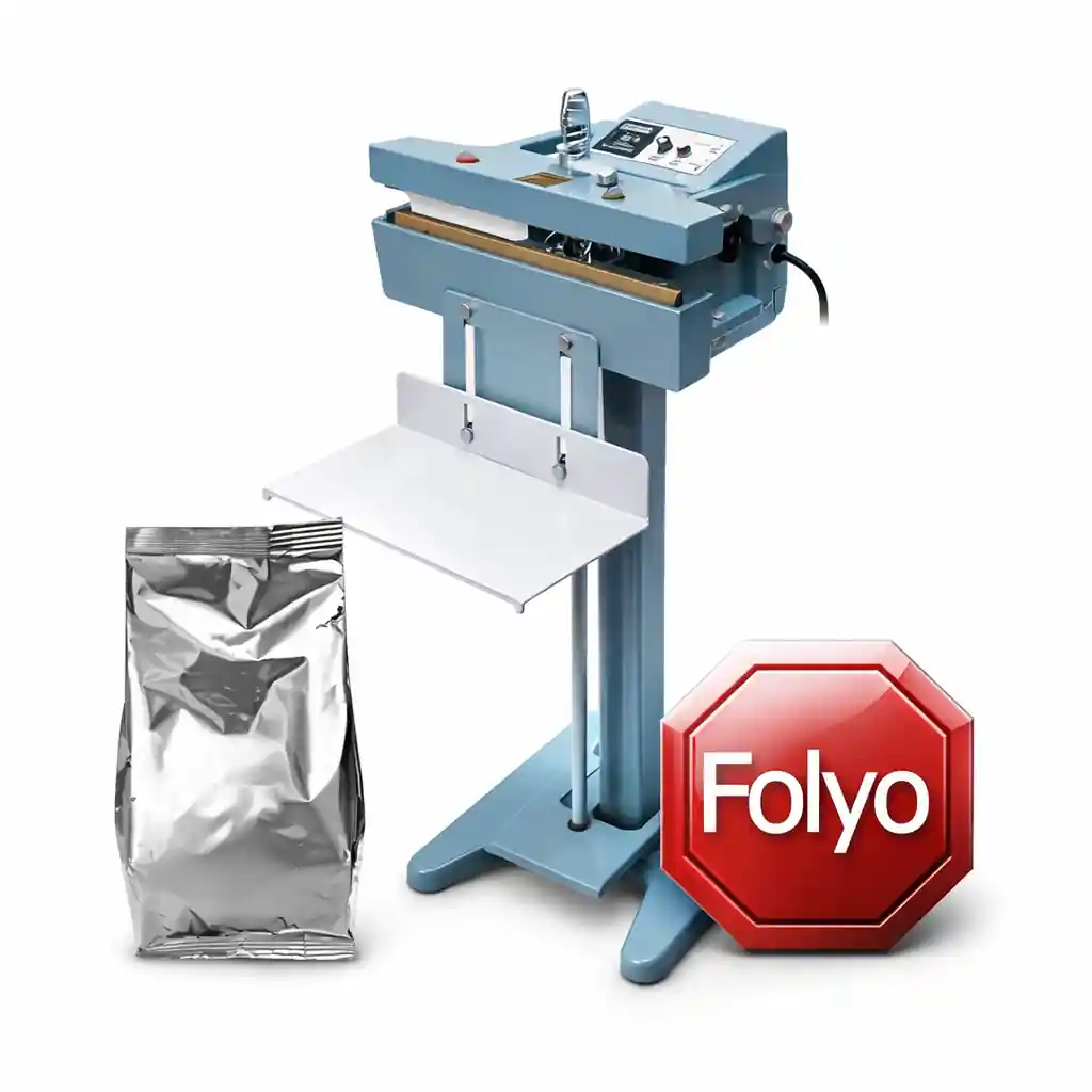 Demir Çene Poşet Ağzı Yapıştırma Makinası